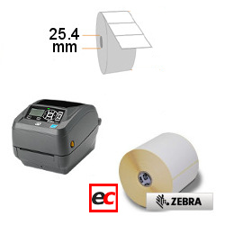 Zebra-Z-Select-K25/2000D-Label---50mm-x-25mm---2580/rol