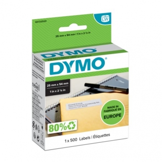 Dymo-S0722520-etiket-25mm-x-54mm,-500-per-rol
